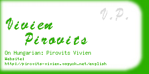 vivien pirovits business card